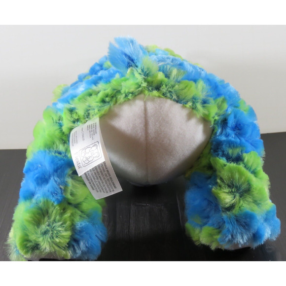 Plush Sitting Bear Green Blue 10” Multicolor Soft Stuffed Toy Animal Plushie - Picture 13 of 16